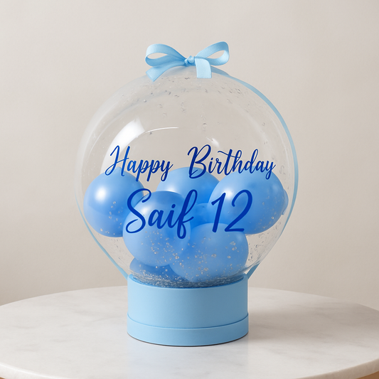 Blissful Bloom Gift Box - Flowers & Balloons