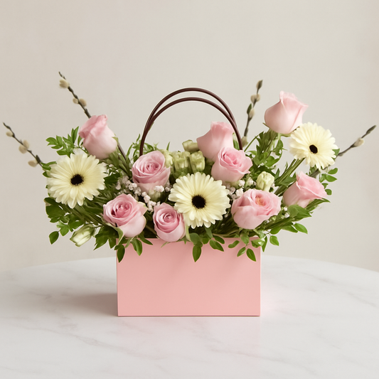 Golden Heart Balloon Bouquet Gift Set | Helium Balloons for Birthday & Eid
